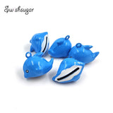 Dolphin Jingle Bell Charms Copper Pendant Necklace Craft