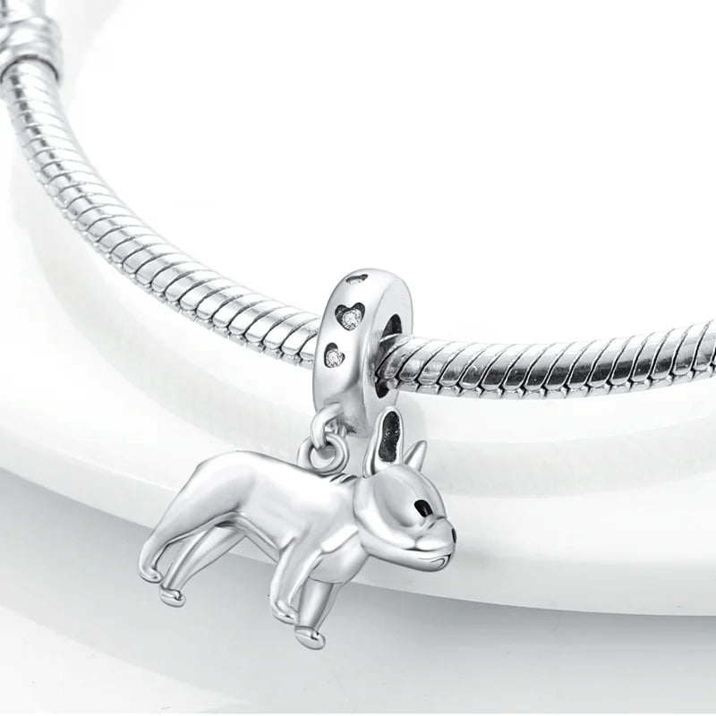 Sterling Silver Animal Pendant Charm Bead for Bracelet DIY Gift