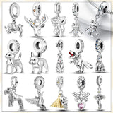Sterling Silver Animal Pendant Charm Bead for Bracelet DIY Gift