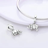 Sterling Silver Animal Pendant Charm Bead for Bracelet Necklace