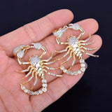 Scorpion Hip Hop Pendant Necklace Bling Cubic Zircon Men's Women Jewelry