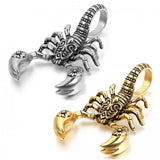 Scorpion King Pendant Necklace Men's Metal Sliding Pendant