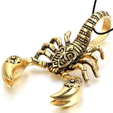 Scorpion King Pendant Necklace Men's Metal Sliding Pendant