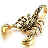 Scorpion King Pendant Necklace Men's Metal Sliding Pendant