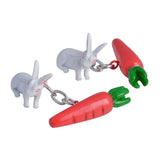Carrot Rabbit Chain Cuff Links Men's Women's Jewelry