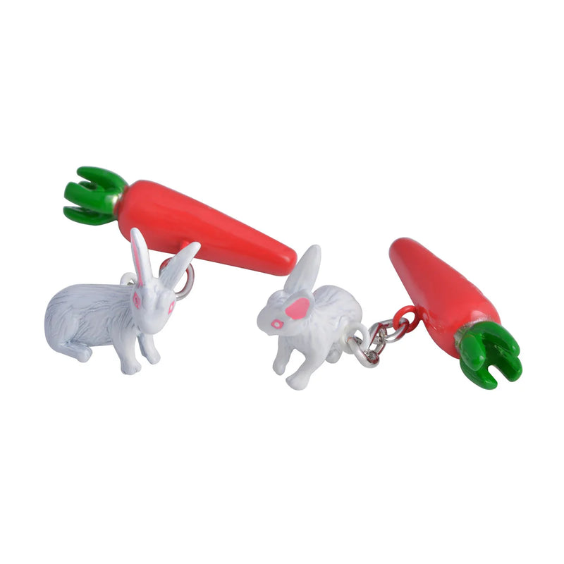 Carrot Rabbit Chain Cuff Links Men's Women's Jewelry