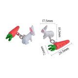 Carrot Rabbit Chain Cuff Links Men's Women's Jewelry