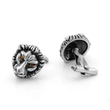 Lion Lucky Crystal Cufflinks Retro Vintage Domineering Men's Jewelry