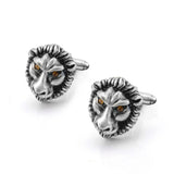 Lion Lucky Crystal Cufflinks Retro Vintage Domineering Men's Jewelry