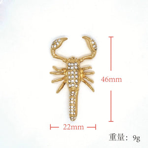 Hip-Hop Scorpion King Stainless Steel Pendant 18K Gold-Plated Gift