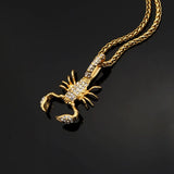 Hip-Hop Scorpion King Stainless Steel Pendant 18K Gold-Plated Gift