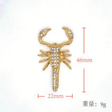 Hip-Hop Scorpion King Stainless Steel Pendant 18K Gold-Plated Gift