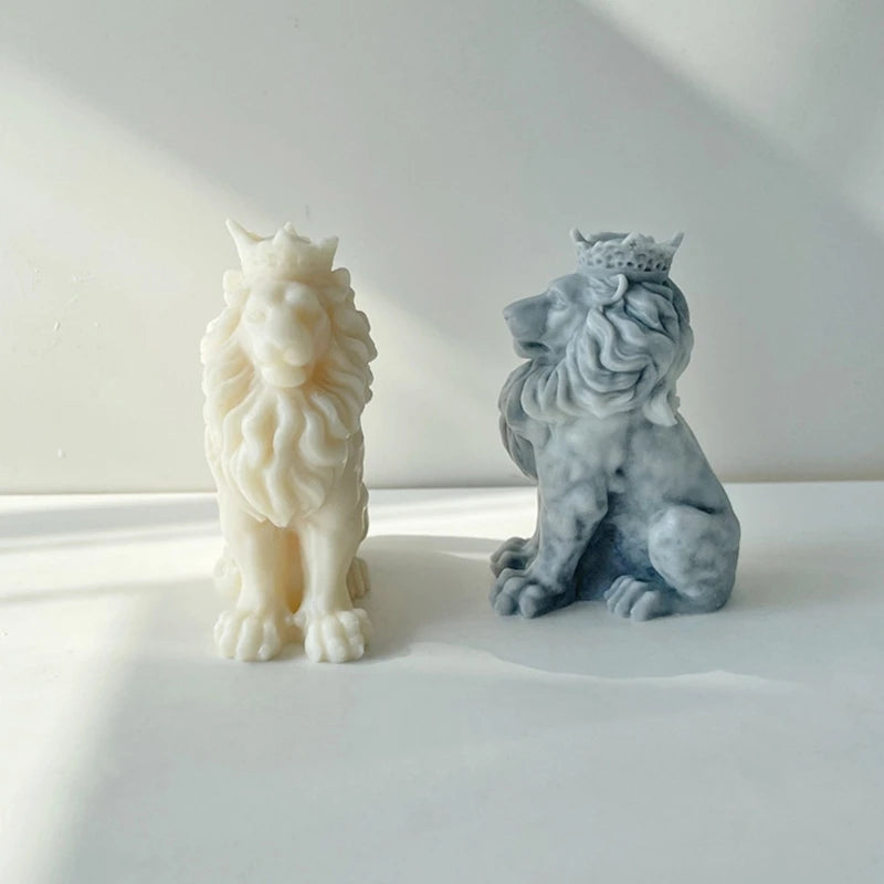 Animal Shape Silicone Candle Mold DIY Lion King Plaster Epoxy Resin Mold