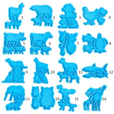 Animal Shaped Keychain Epoxy Resin Mold DIY Crafts Decorations