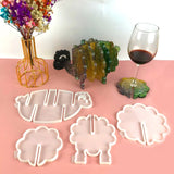 Sheep Coaster Silicone Mold with Storage Rack
