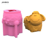 Sheep Concrete Silicone Pot Mold DIY Home Garden Flower Pots Mould