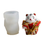 3D Tiger Silicone Mold Resin Candle Making Kit DIY Craft Decor Tools