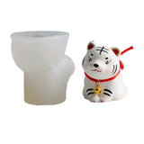 3D Tiger Silicone Mold Resin Candle Making Kit DIY Craft Decor Tools