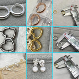Bear Hoop Earrings Sterling Silver Women's Jewelry Luck Holiday