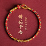 Zodiac Rabbit Guardian Bracelet, Panlong Knot Handstring