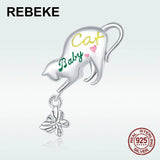 925 Sterling Silver Animal Paw Pendant for DIY Jewelry Making