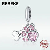 925 Sterling Silver Animal Paw Pendant for DIY Jewelry Making