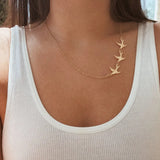 Swallows Pendant Necklaces Classic Retro Style for Women Girls