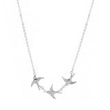 Swallows Pendant Necklaces Classic Retro Style for Women Girls