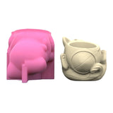 Animal Gypsum Silicone Mold for DIY Succulents Concrete Flower Pot