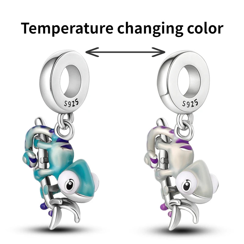 Charm Changing Chameleon Beads fit Original Bracelet Silver Pendent