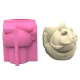 Animals Pen Holder Flower Pot Silicone Mold Epoxy Casting