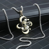 Luffy Pirate Skull Hat Pendant Necklace Choker Gift