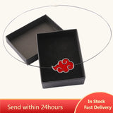 Anime Itachi Red Cloud Necklace Choker Cosplay Party Props