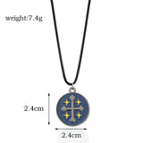 Anime Clover Yuno Cross Star Pendant Necklace Cosplay Costume Props
