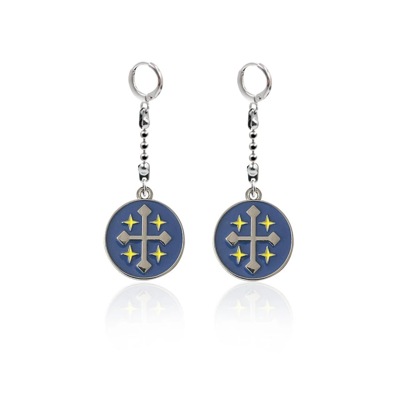Anime Clover Yuno Cross Star Pendant Necklace Cosplay Costume Props