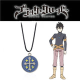 Anime Clover Yuno Cross Star Pendant Necklace Cosplay Costume Props