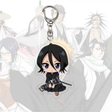 Bleach Acrylic Keychain Kurosaki Ichigo Ishida Uryuu Kuchiki Rukia Bag Charm