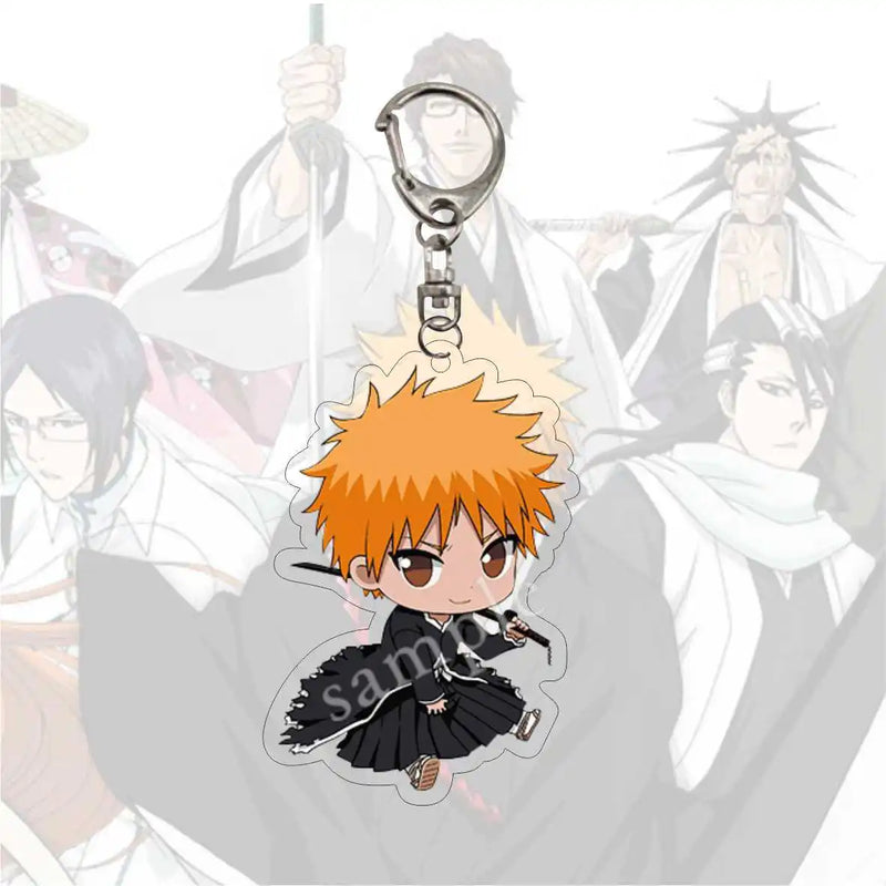 Bleach Acrylic Keychain Kurosaki Ichigo Ishida Uryuu Kuchiki Rukia Bag Charm
