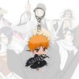 Bleach Acrylic Keychain Kurosaki Ichigo Ishida Uryuu Kuchiki Rukia Bag Charm