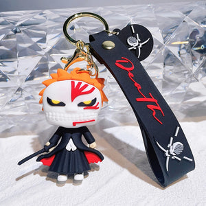 Bleach Kurosaki Ichigo Keychain Silicone Pendant Keyring