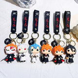 Bleach Kurosaki Ichigo Keychain Silicone Pendant Keyring