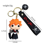 Bleach Kurosaki Ichigo Keychain Silicone Pendant Keyring