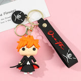 Bleach Kurosaki Ichigo Keychain Silicone Pendant Keyring