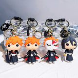 Bleach Kurosaki Ichigo Keychain Silicone Pendant Keyring
