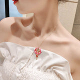 Anime Cardcaptor Key Necklace Metal Pendant KINOMOTO SAKURA Cosplay Props