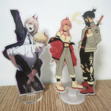 Chainsaw Man Acrylic Figure Stand Denji Pochita Power Aki Cosplay Prop