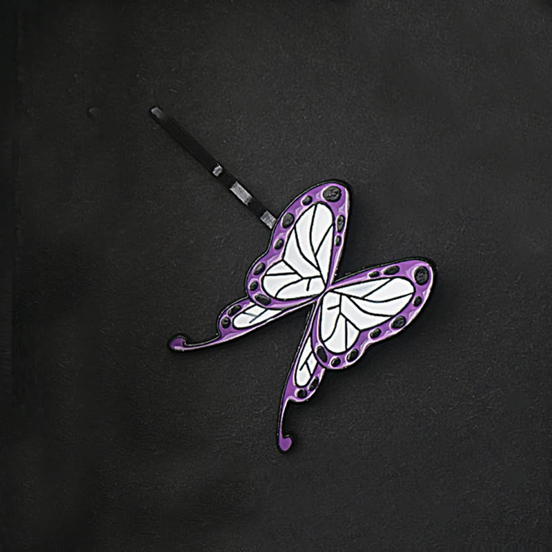 Demon Slayer Shinobu Giyuu Butterfly Hairpin Set
