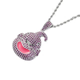 Majin Buu Cartoon Pendant Necklace 24'' Chain Hip Hop Jewelry