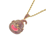 Majin Buu Cartoon Pendant Necklace 24'' Chain Hip Hop Jewelry