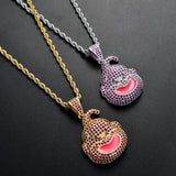 Majin Buu Cartoon Pendant Necklace 24'' Chain Hip Hop Jewelry